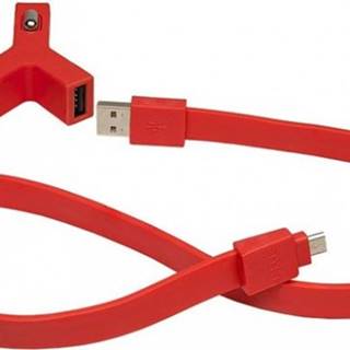 Nabíjačka do auta 2xUSB 2,1A + kábel Micro USB, červená