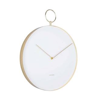 Karlsson 5765WH dizajnové nástenné hodiny, pr. 34 cm
