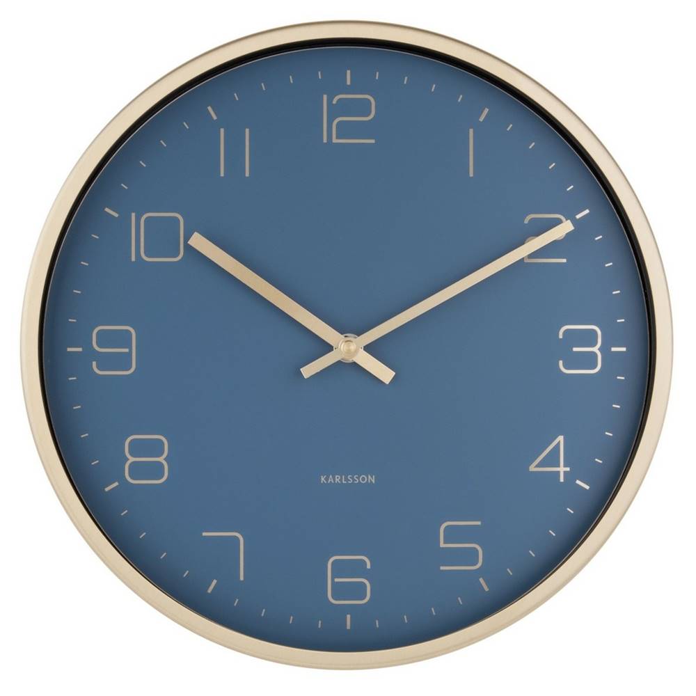Karlsson  5720BL dizajnové nástenné hodiny, pr. 30 cm, značky Karlsson