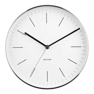 Karlsson  5732WH dizajnové nástenné hodiny, pr. 28 cm, značky Karlsson