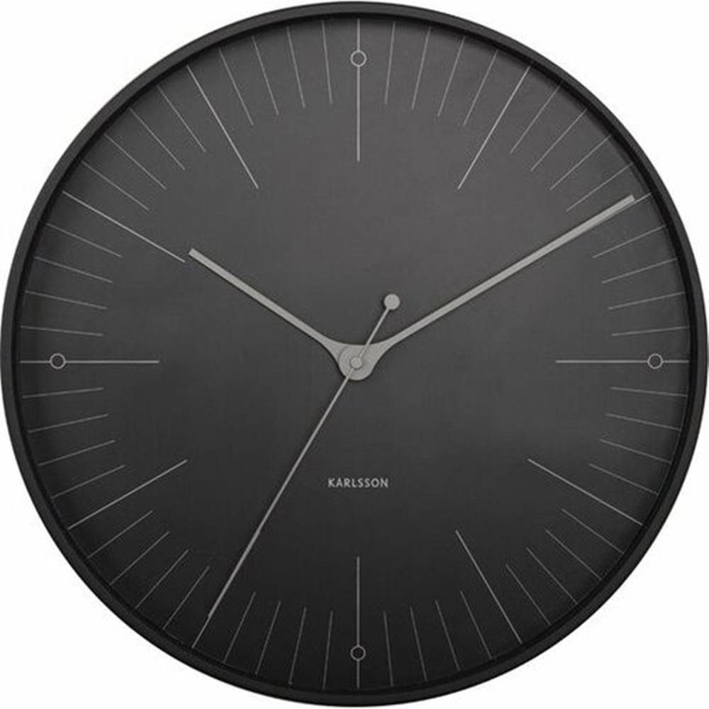 Karlsson  5769BK dizajnové nástenné hodiny, pr. 40 cm, značky Karlsson