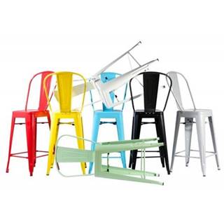 ArtD  Barová stolička Paris Back inšpirovaná Tolix zelená, značky ArtD