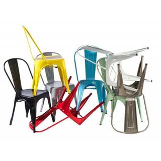 ArtD Jedálenská stolička Paris inšpirovaná Tolix
