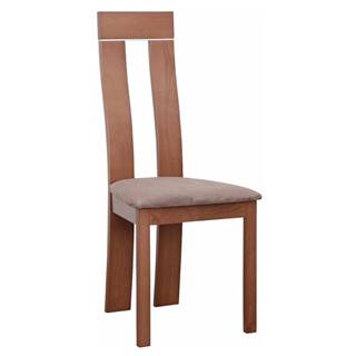 Drevená stolička čerešňa/látka hnedá DESI rozbalený tovar