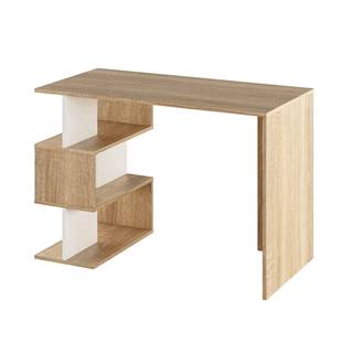 PC stôl dub sonoma/biela ABES