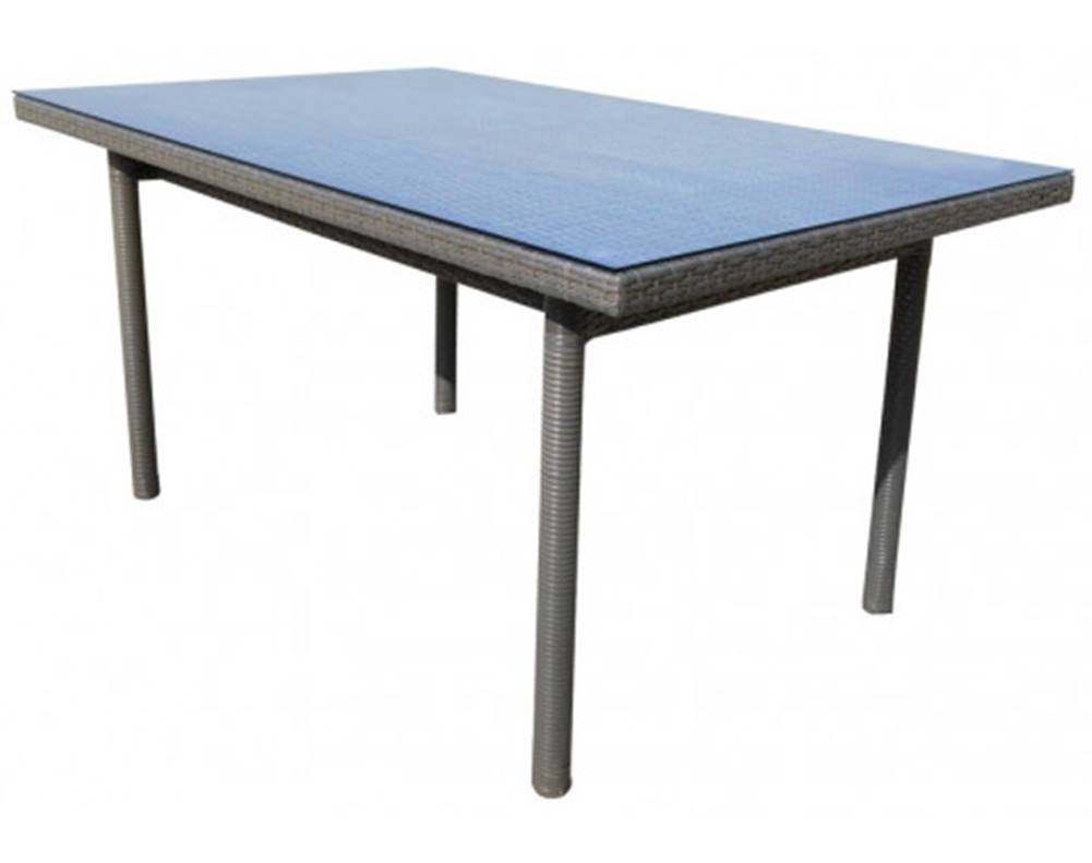 ASKO - NÁBYTOK Záhradný jedálenský stôl Java 160x100 cm, šedo-hnědý, značky ASKO - NÁBYTOK