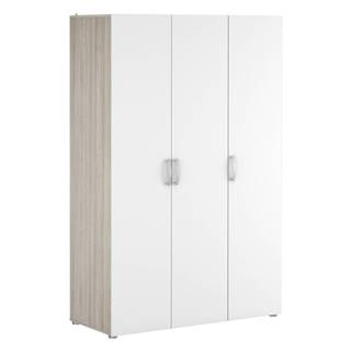 IDEA Nábytok Skriňa 3-dverová NANO dub/perleťovo biela, značky IDEA Nábytok