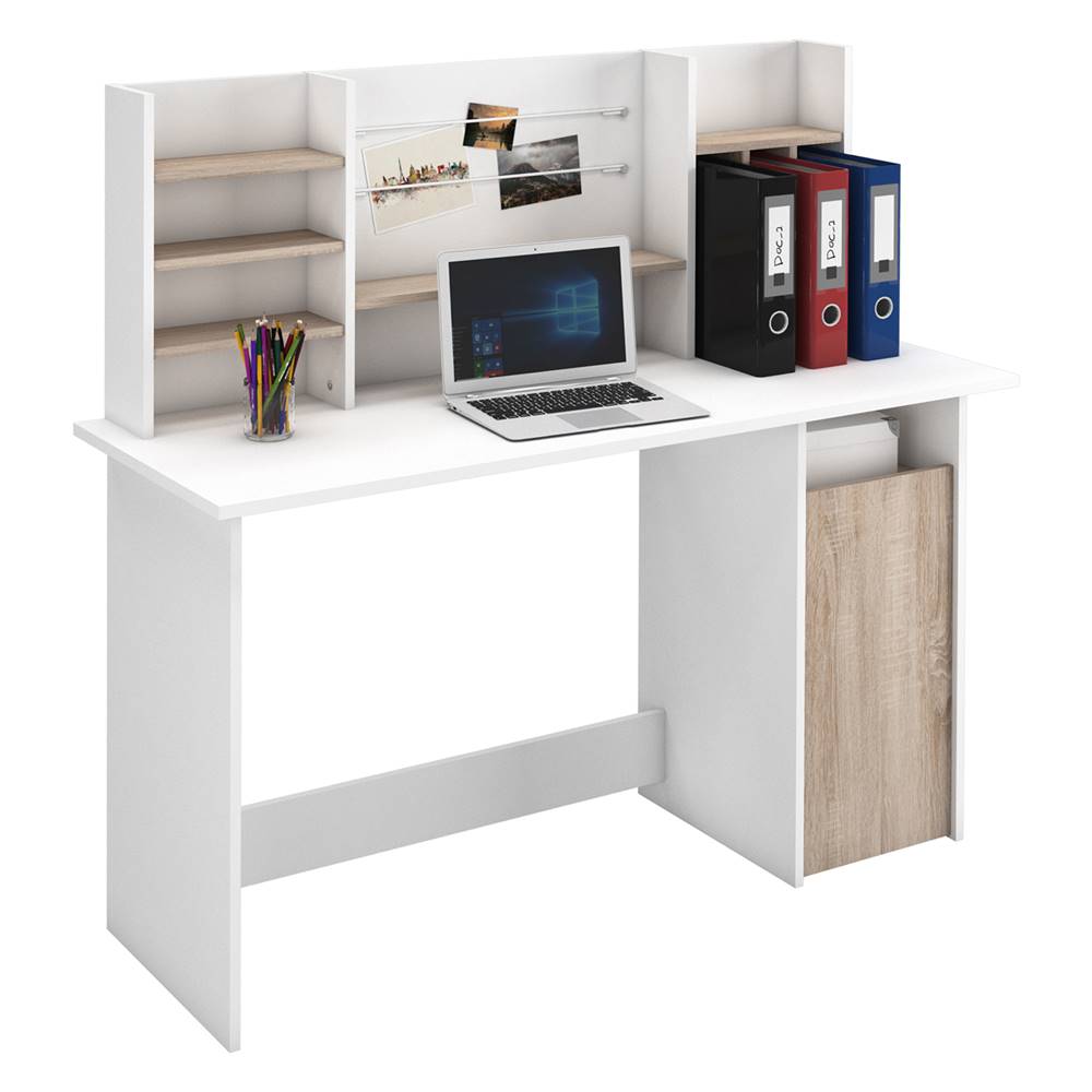 IDEA Nábytok Písací stôl AMBRE dub/biela, značky IDEA Nábytok