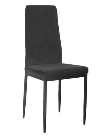 Jedálenská stolička tmavosivá/čierna ENRA