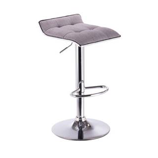 Barová stolička sivá/chróm FUEGO