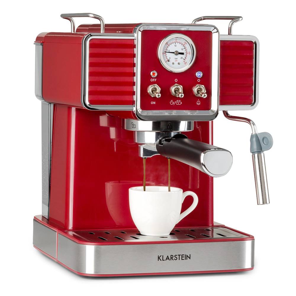 Klarstein  Gusto Classico, espresso kávovar, 1350W, 20 bar, 1,5l, nerez, značky Klarstein