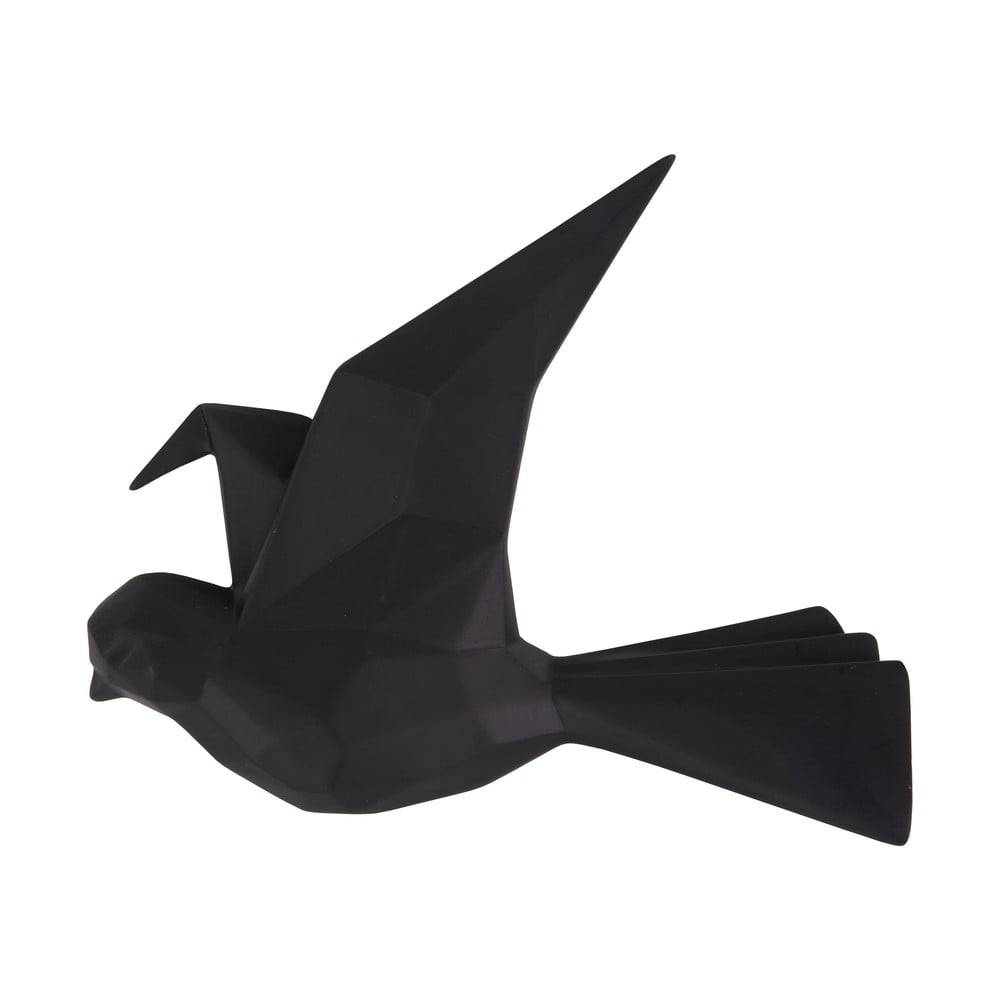 PT LIVING Čierny nástenný vešiak v tvare vtáčika , šírka 19 cm, značky PT LIVING