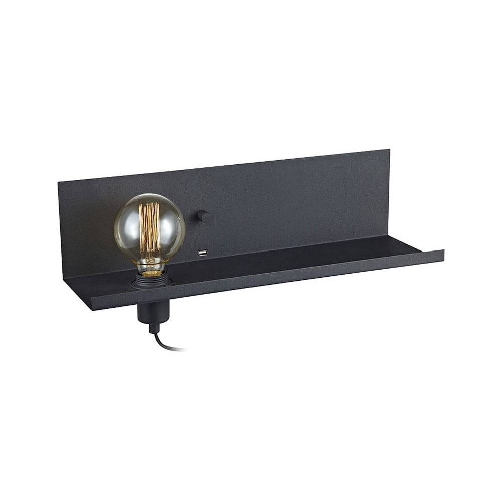 Markslöjd Čierne nástenné svietidlo s USB nabíjacou stanicou  Multi, značky Markslöjd