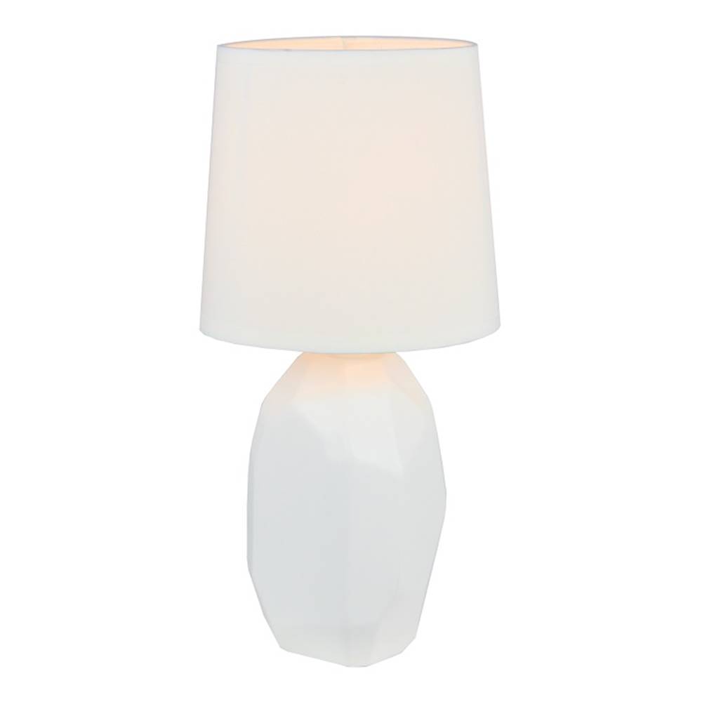 Kondela Keramická stolná lampa biela QENNY TYP 1 AT15556, značky Kondela