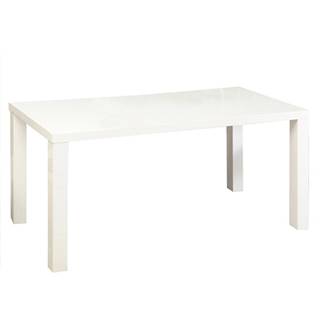 Jedálenský stôl biela vysoký lesk HG 140x80 cm ASPER NEW TYP 3 P1 poškodený tovar
