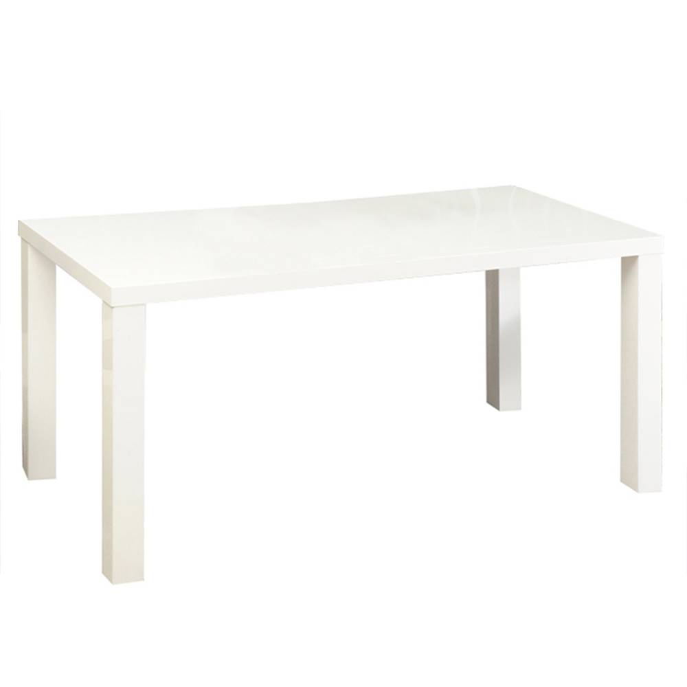 Kondela Jedálenský stôl biela vysoký lesk HG 140x80 cm ASPER NEW TYP 3 P1 poškodený tovar, značky Kondela