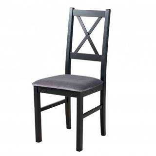 Sconto Jedálenská stolička NILA 10 čierna/antracit, značky Sconto