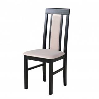 Jedálenská stolička NILA 2 čierna/béžová