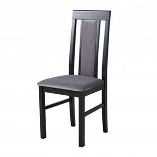 Jedálenská stolička NILA 2 čierna/sivá