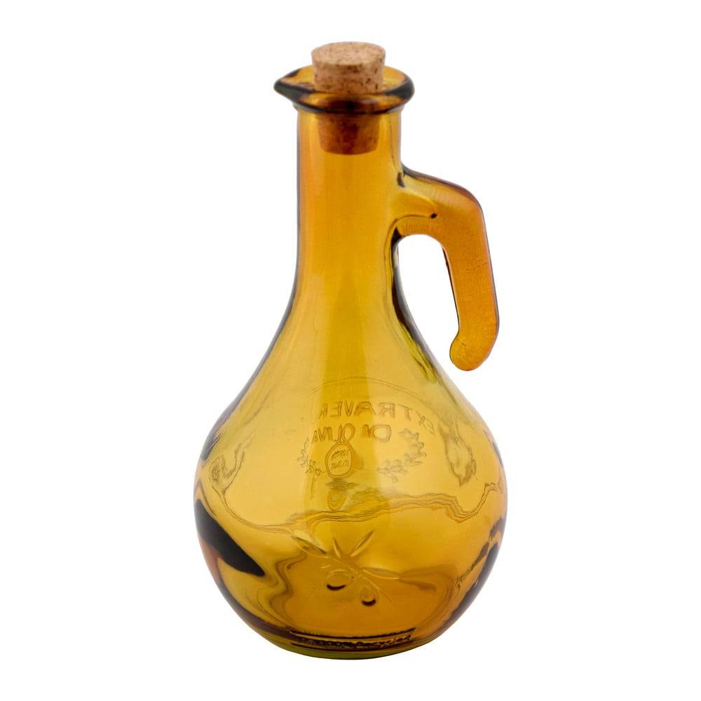 Ego Dekor Žltá fľaša na olej z recyklovaného skla  Olive, 500 ml, značky Ego Dekor