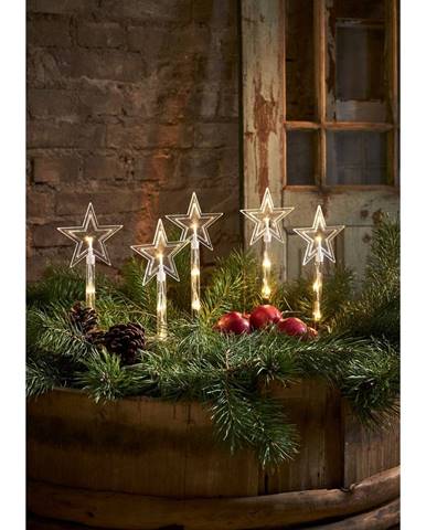 Vianočná vonkajšia svetelná LED dekorácia Star Trading Wandy,  výška 25 cm