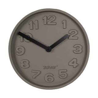 Zuiver Betónové nástenné hodiny s čiernymi ručičkami  Concrete, značky Zuiver