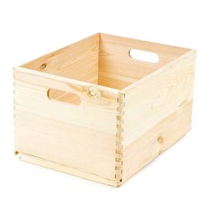 Compactor Úložný box z borovicového dreva  Custom, 40 × 30 × 23 cm, značky Compactor