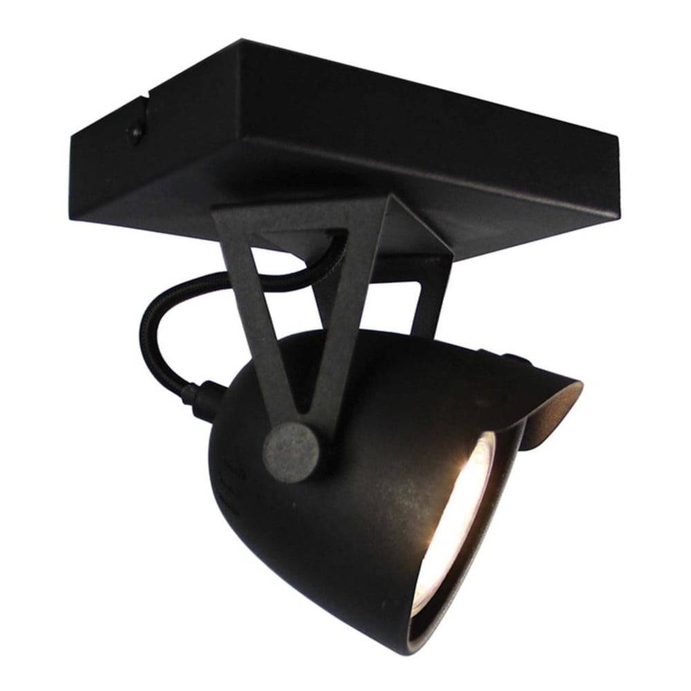 LABEL51 Čierne nástenné svietidlo  Spot Moto Cap Uno, značky LABEL51