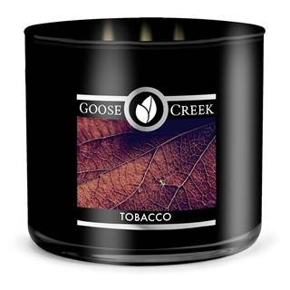 Goose Creek Pánska vonná sviečka v dóze  Tobacco, 35 hodín horenia, značky Goose Creek