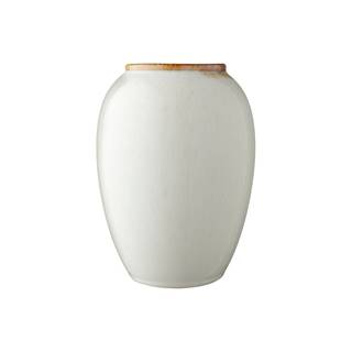 Bitz Krémovo-biela kameninová váza  Basics Cream, výška 20 cm, značky Bitz