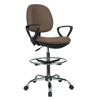 Kondela Vyvýšená pracovná stolička hnedá/čierna TAMBER, značky Kondela