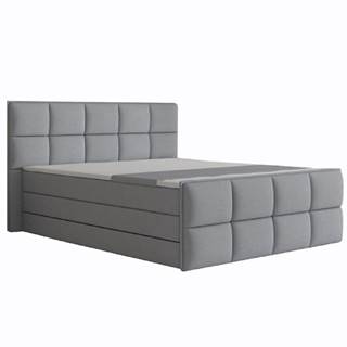 Komfortná posteľ sivá látka 180x200 RAVENA MEGAKOMFORT VISCO R1 rozbalený tovar