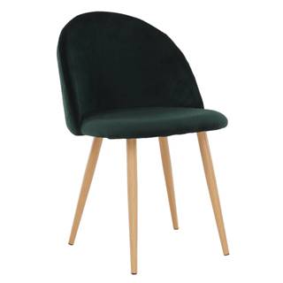 Kondela Jedálenská stolička smaragdová Velvet látka FLUFFY R1 rozbalený tovar, značky Kondela