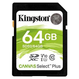 Kingston KINGSTON 64GB SDXC CANVAS SELECT PLUS U1 V10 CL10 100MB/S, SDS2/64GB, značky Kingston