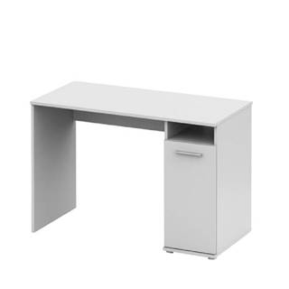 KONDELA PC stôl, biela,  NOKO-SINGA 21