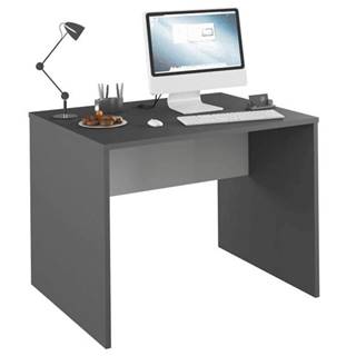 Kondela KONDELA PC stôl, grafit/biela, RIOMA NEW TYP 12, značky Kondela