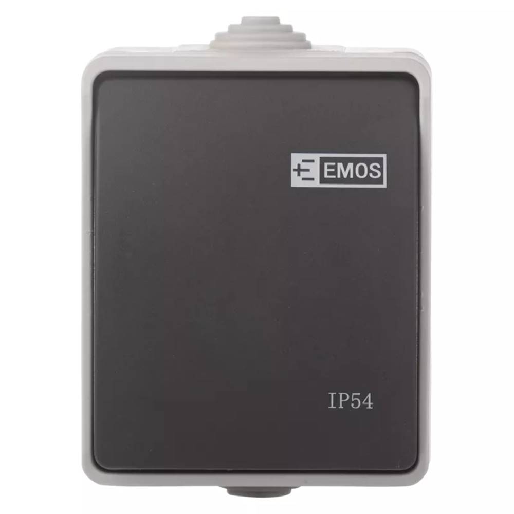 EMOS  A1398.2 PREPINAC C.7 IP54 SEDO-CIERNY, značky EMOS
