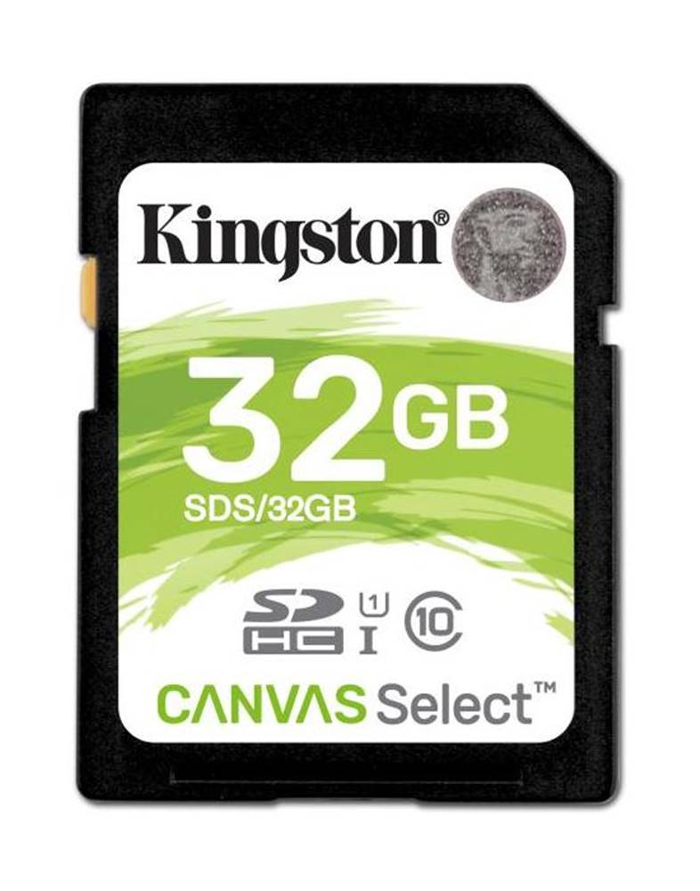 Kingston KINGSTON 32GB SDHC CANVAS SELECT 80R CL10 UHS-I SDS/32GB, značky Kingston