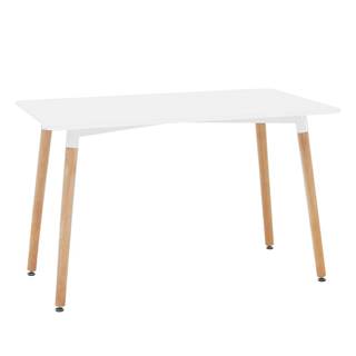 Kondela KONDELA Jedálenský stôl, biela/buk, 120x70 cm, DIDIER 4 NEW, značky Kondela
