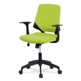 AUTRONIC KA-R204 GRN kancelárska stolička, zelená látka, čierne plastové područky