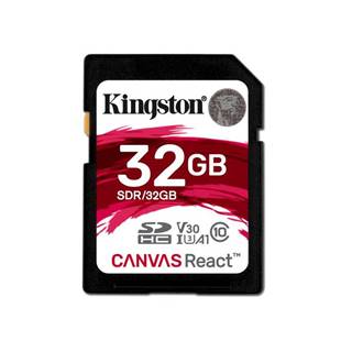 Kingston KINGSTON 32GB SDHC CANVAS REACT U3 V30 A1 100R/70W, SDR/32, značky Kingston