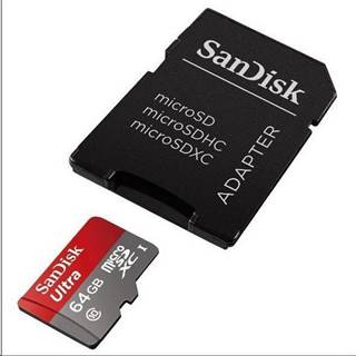 SANDISK ULTRA MICROSDXC 64GB 100MB/S CLASS 10 UHS-I + ADAPTER