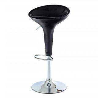 AUTRONIC  AUB-9002 BK barová stolička, plast čierny/chróm, značky AUTRONIC