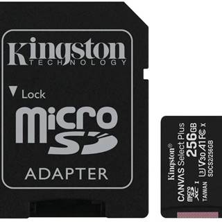 KINGSTON 256GB MICROSDHC CANVAS PLUS MEMORY CARD 100MB/85MBS- UHS-I CLASS 10 GEN 3 SDCS2/256GB