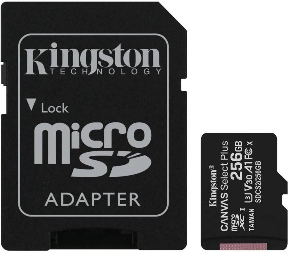 Kingston KINGSTON 256GB MICROSDHC CANVAS PLUS MEMORY CARD 100MB/85MBS- UHS-I CLASS 10 GEN 3 SDCS2/256GB, značky Kingston
