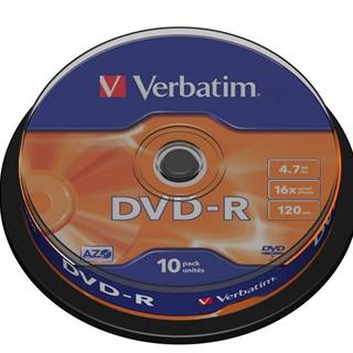 Verbatim VERBATIM 43523 DVD-R 4.7GB/10 CAKE, značky Verbatim