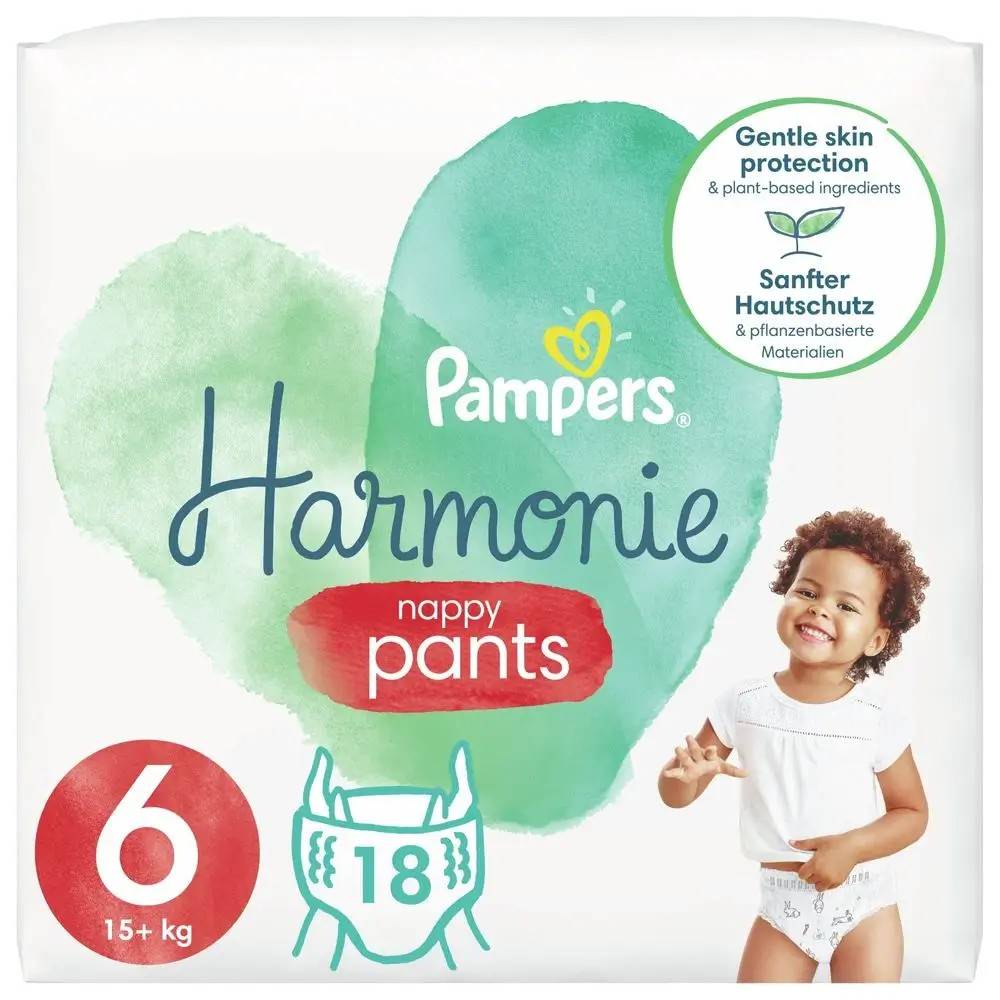 PAMPERS  HARMONIE PANTS S6 18KS 15+, značky PAMPERS