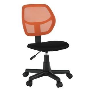 Kondela KONDELA Otočná stolička, oranžová/čierna, MESH, značky Kondela
