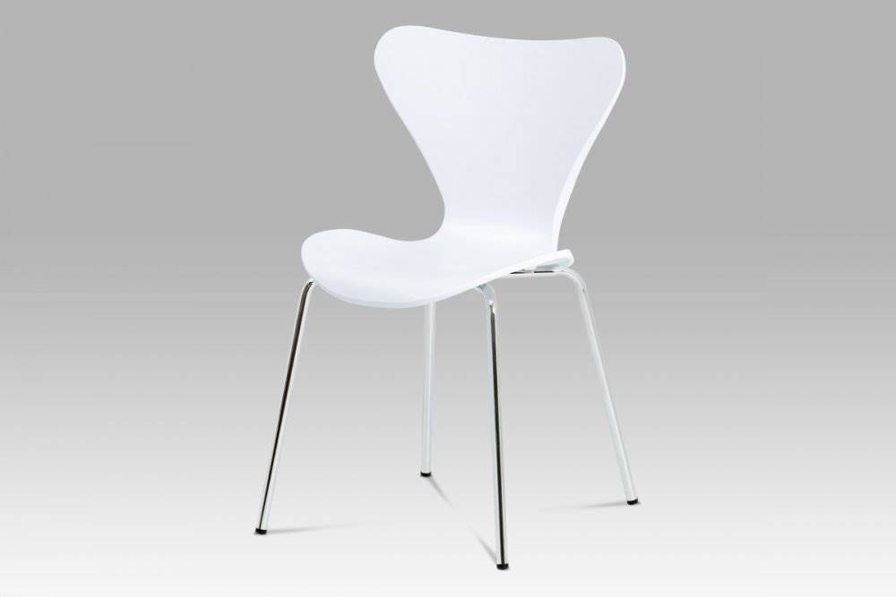 AUTRONIC  AURORA WT jedálenská stolička biela, chróm, značky AUTRONIC