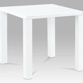 AUTRONIC  AT-3005 WT jedálenský stôl 80x80x76cm, vysoký lesk biely, značky AUTRONIC